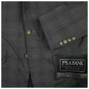 Jos A Bank Blazer Sports Coat Mens 38S Traveler Slim Fit Performance Wool Blend